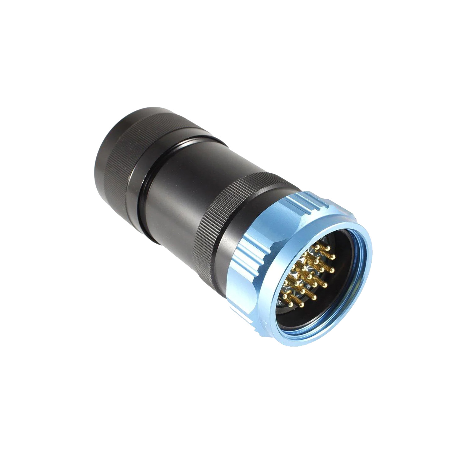 126305 Socapex Cable Male 19 Way Pin Krimp Spider blauw/ zwart 6xØ10 mm Showsafe