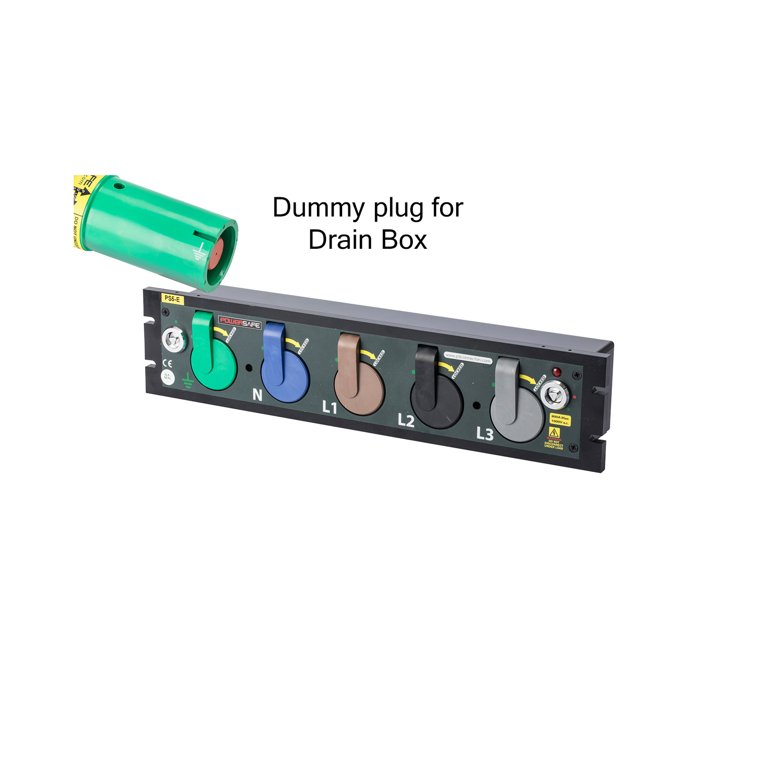 P3 DRAIN BOX Dummy PLUG E-GN to use Sequential box without Earth lead