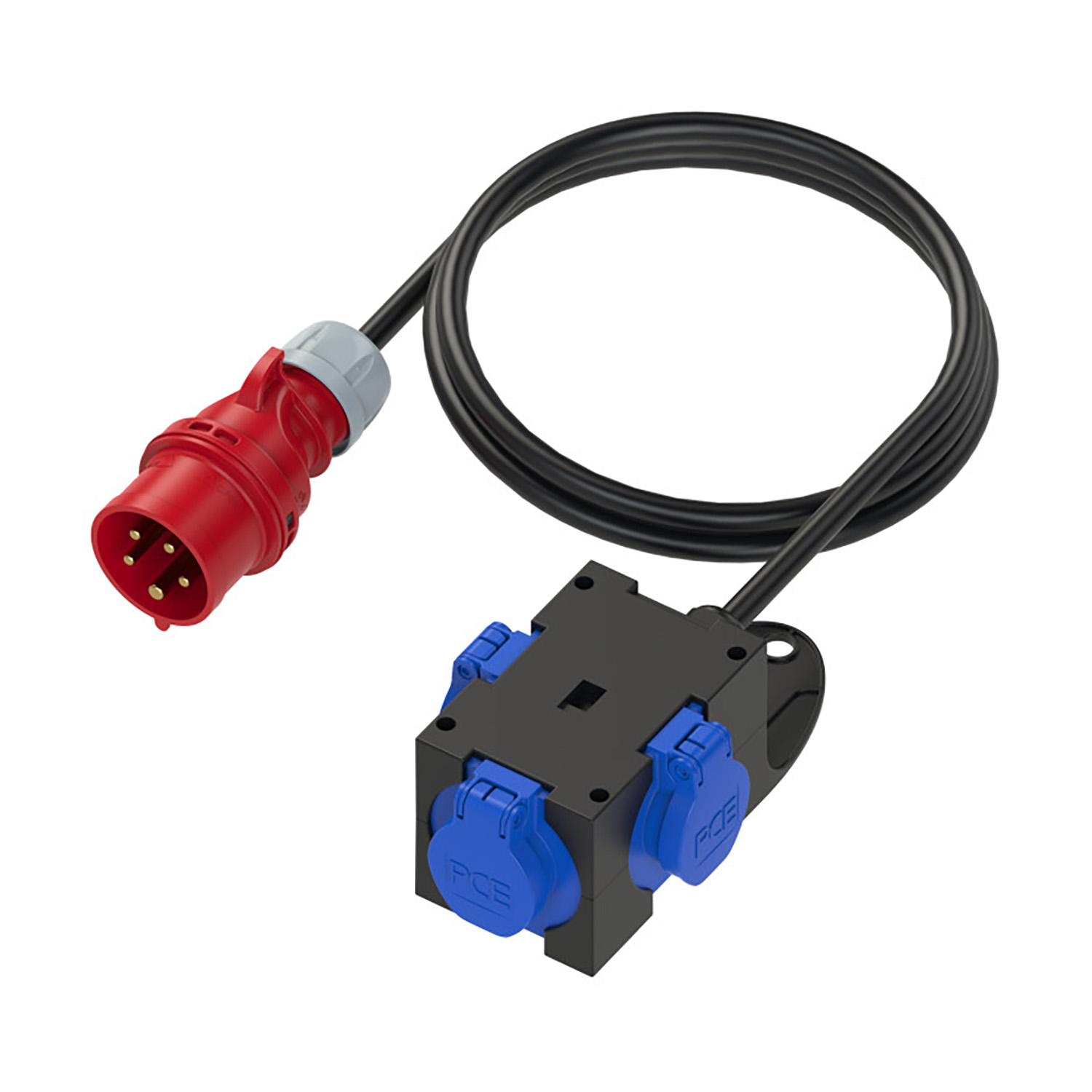 104201 St.Anton verloop 3xSchuKo onbeveiligd
IP44 In: 1,5 m H07RN-F 5G1,5 16/5/400 6h rood
