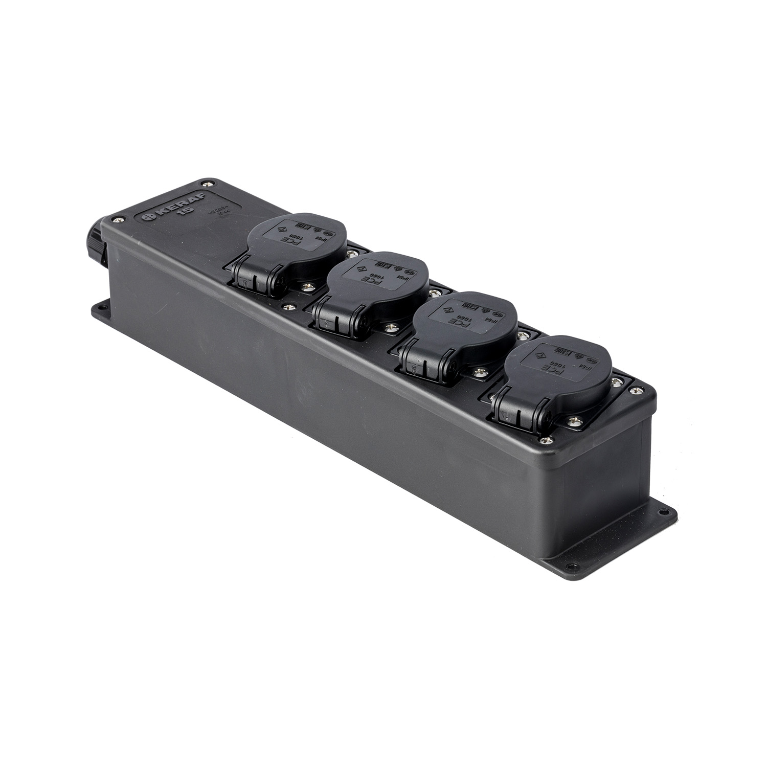 105719 Snoercentrale 4-voudig 16A 250V~ mono zwart