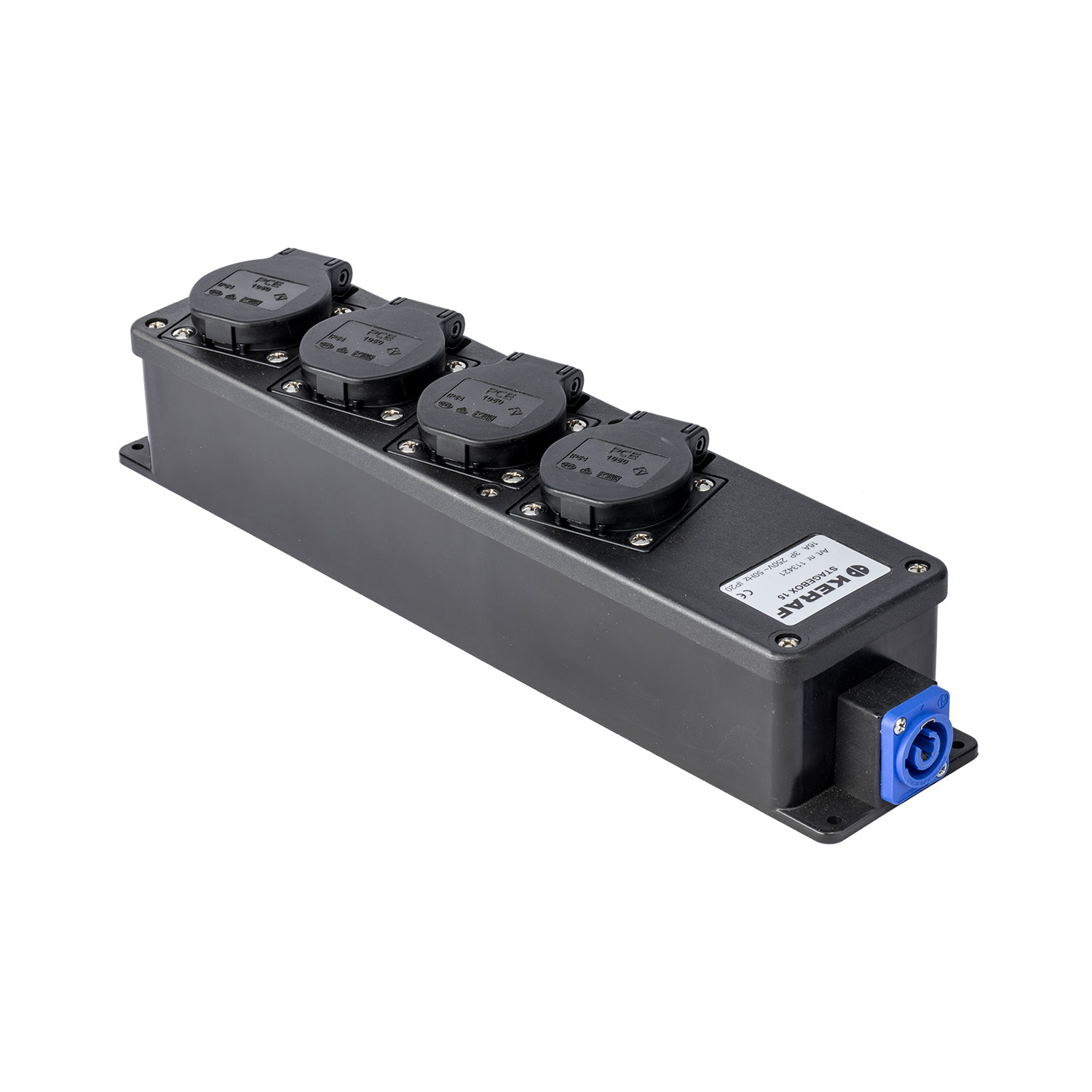 Stagebox PowerCONT >4-voudig mono doorlus TRUE1 TOP-in&-out LED zwart detail 15